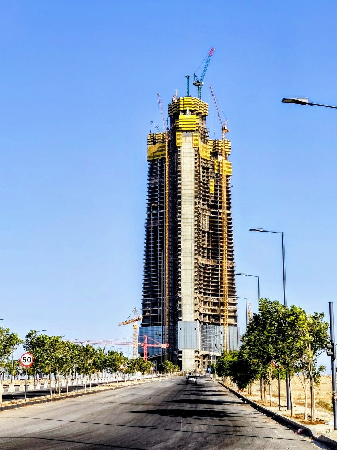 Jeddah Tower construction progress in July 2025