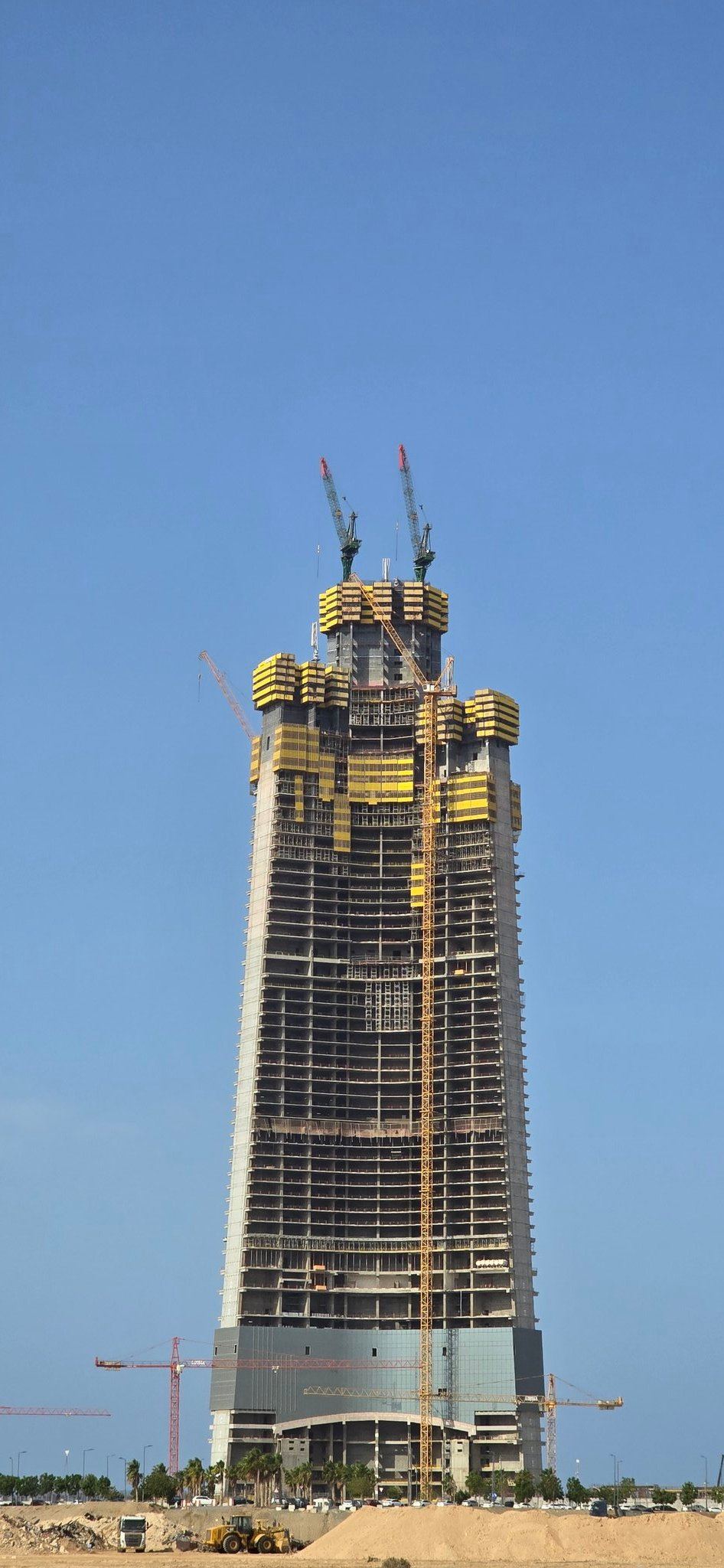 Jeddah Tower under construction in September 2025